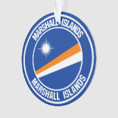 Marshall Islands Round Emblem Ornament (Vorderseite)