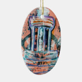 Marshall Michigan Brooks Memorial Fountain Tourist Keramik Ornament (Rechts)