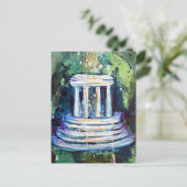 Marshall Michigan Fountain Abstrakte Kunst Postkarte (Stehend Vorderseite)