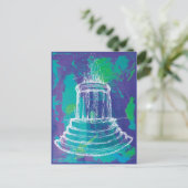 Marshall Michigan Fountain                         Postkarte (Stehend Vorderseite)