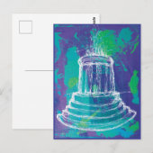 Marshall Michigan Fountain                         Postkarte (Vorne/Hinten)