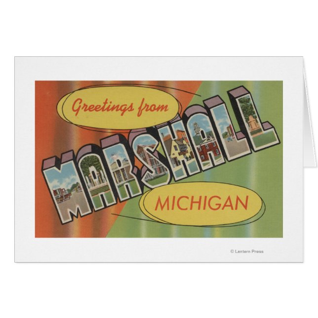 Marshall, Michigan - Große Buchstabenszenen (Vorderseite (Horizontal))