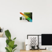Marshall Michigan Pride Regenbogen Poster (Heimbüro)