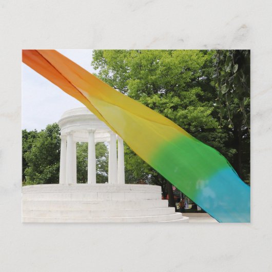 Marshall Michigan Pride Regenbogen Postkarte (Vorderseite)