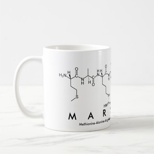 Marshall-Peptidnamen-Tasse Kaffeetasse (Links)