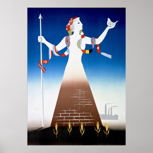 Marshall-Plan-Plakat Poster (Vorne)