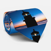 Marshall Point Leuchtturm bei Sunset in Maine Krawatte (Gerollt)