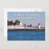 Marshall Point Light, Maine Postcard Postkarte (Vorne/Hinten)