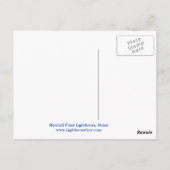 Marshall Point Light, Maine Postcard Postkarte (Rückseite)