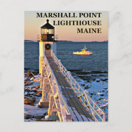 Marshall Point Light, Maine Postcard Postkarte