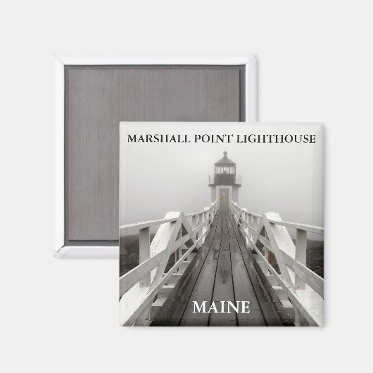 Marshall Point Light, Port Clyde Maine Magnet (Vorderseite/Rückseite)