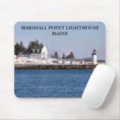 Marshall Point Light, Port Clyde Maine Mousepad (Mit Mouse)