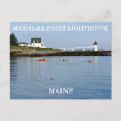 Marshall Point Light, Port Clyde Maine Postkarte (Vorderseite)