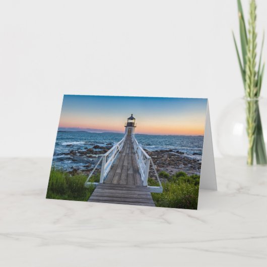 Marshall Point Lighthouse bei Sunset Karte (Vorderseite)