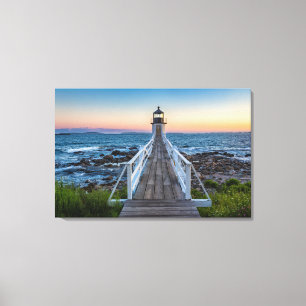 Marshall Point Lighthouse bei Sunset Leinwanddruck