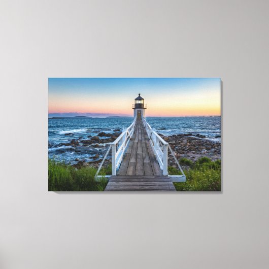 Marshall Point Lighthouse bei Sunset Leinwanddruck (Vorderseite)