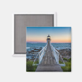 Marshall Point Lighthouse bei Sunset Magnet (Vorderseite/Rückseite)