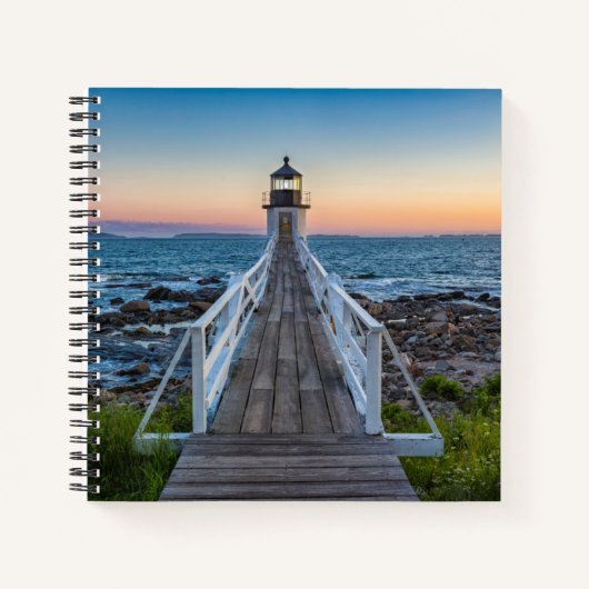 Marshall Point Lighthouse bei Sunset Notizblock (Vorderseite)