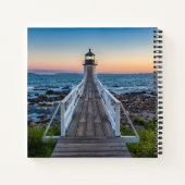 Marshall Point Lighthouse bei Sunset Notizblock (Rückseite)