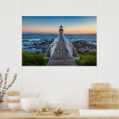 Marshall Point Lighthouse bei Sunset Poster (Küche)