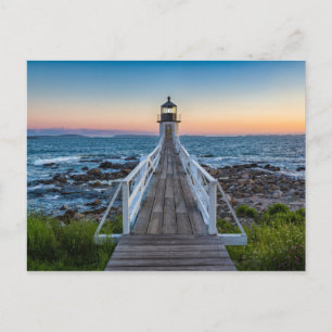 Marshall Point Lighthouse bei Sunset Postkarte