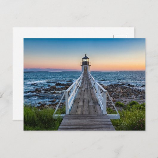 Marshall Point Lighthouse bei Sunset Postkarte (Vorne/Hinten)