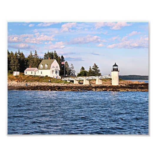 Marshall Point Lighthouse Maine Foto Print (Vorne)