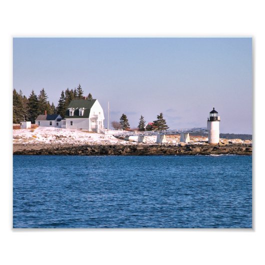 Marshall Point Lighthouse Maine Foto Print (Vorne)