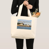 Marshall Point Lighthouse, Maine Jumbo Tote Bag Stoffbeutel (Vorderseite (Produkt))