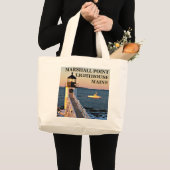 Marshall Point Lighthouse, Maine Jumbo Tote Bag Stoffbeutel (Vorderseite (Produkt))