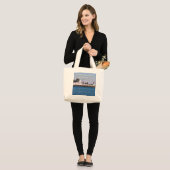 Marshall Point Lighthouse, Maine Jumbo Tote Bag Stoffbeutel (Vorderseite (Model))