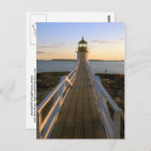 Marshall Point Lighthouse Maine Postkarte (Vorne/Hinten)