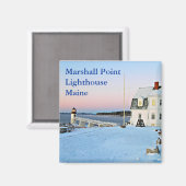 Marshall Point Lighthouse, Port Clyde Maine Magnet (Vorderseite/Rückseite)