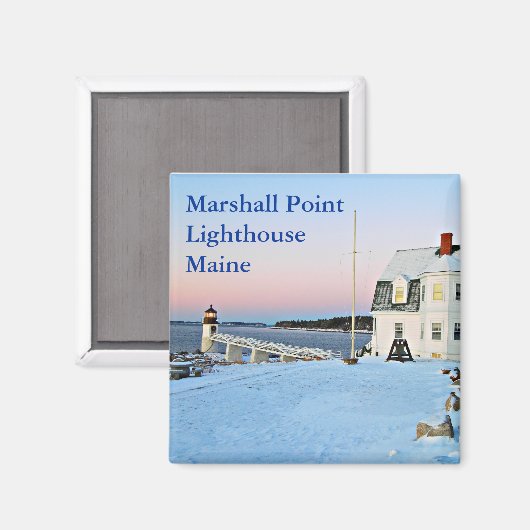 Marshall Point Lighthouse, Port Clyde Maine Magnet (Vorderseite/Rückseite)