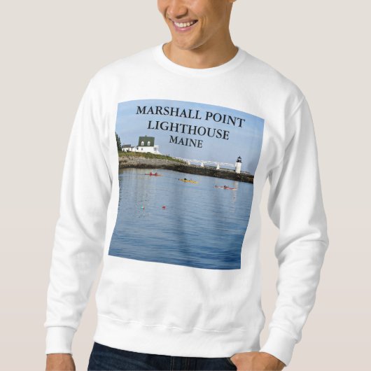 Marshall Point Lighthouse, Port Clyde Maine Sweatshirt (Vorderseite)