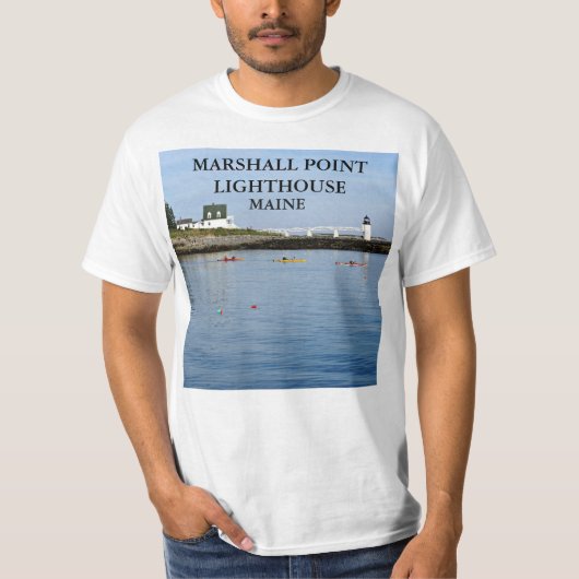 Marshall Point Lighthouse, Port Clyde Maine T-Shirt (Vorderseite)