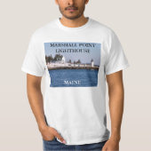 Marshall Point Lighthouse, Port Clyde Maine T-Shirt (Vorderseite)