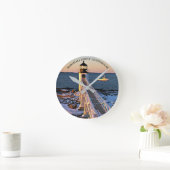 Marshall PointLighthouse Maine Wall Clock Runde Wanduhr (Zuhause)
