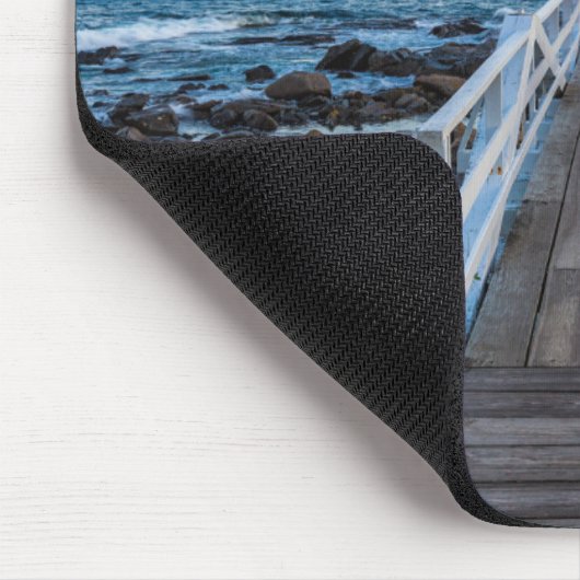 Marshall-Punkt-Leuchtturm am Sonnenuntergang Mousepad (Ecke)