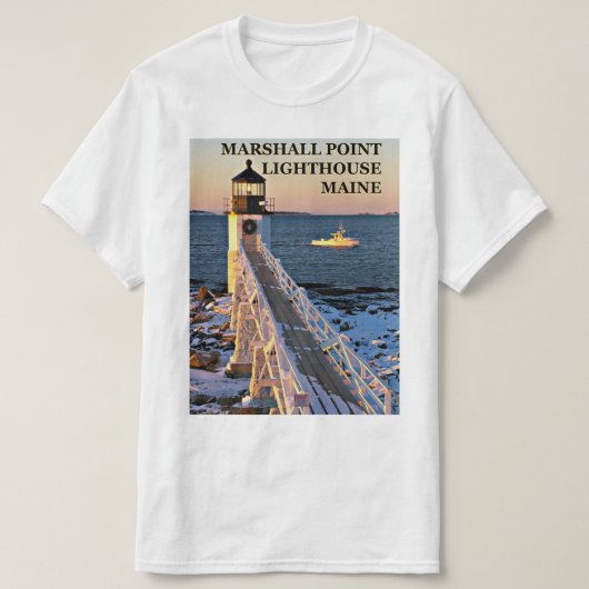 Marshall-Punkt-Leuchtturm, T-Shirt Hafen-Clydes (Design vorne)