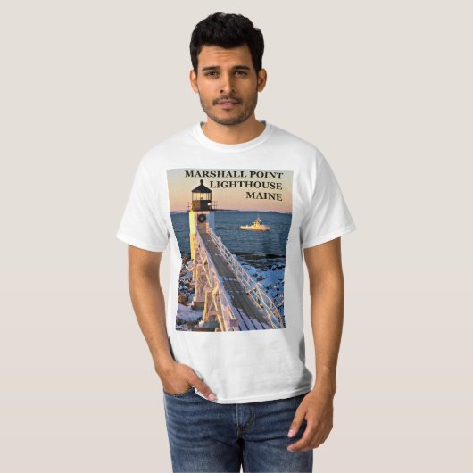 Marshall-Punkt-Leuchtturm, T-Shirt Hafen-Clydes (Vorne ganz)
