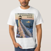 Marshall-Punkt-Leuchtturm, T-Shirt Hafen-Clydes (Vorderseite)