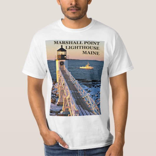Marshall-Punkt-Leuchtturm, T-Shirt Hafen-Clydes (Vorderseite)