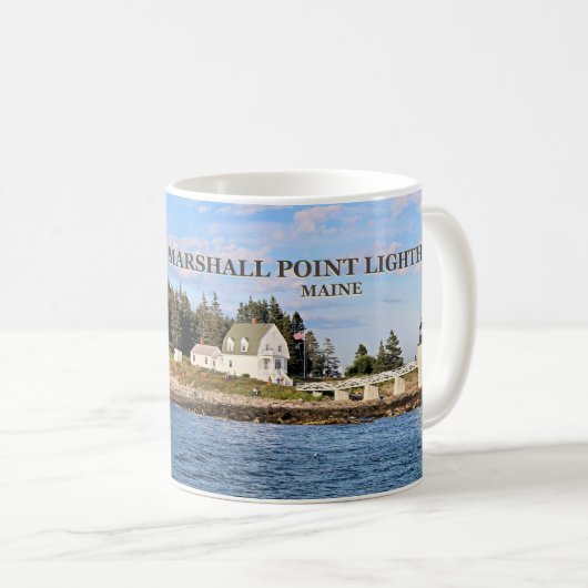 Marshall-Punkt-Licht, Tasse Hafen-Clydes Maine (VorderseiteRechts)
