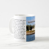 Marshall-Punkt-Licht, Tasse Hafen-Clydes Maine (Vorderseite Links)