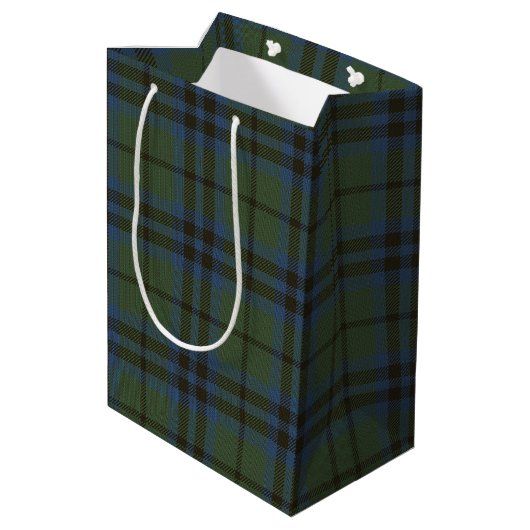 Marshall Tartan Mittlere Geschenktüte (Rückseite Schrägansicht)