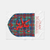 Marshall Tartan Scottish Kariert Lion Rampant Fleecedecke (Vorderseite (Horizontal))