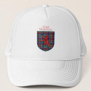 Marshall Tartan Scottish Kariert Lion Rampant Truckerkappe