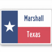 Marshall Texas Aufkleber (Vorderseite)