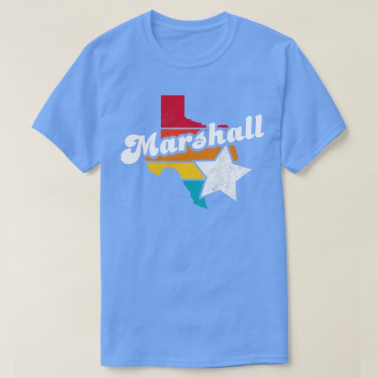 Marshall Texas Vintag Distressed Souvenir 2 T-Shirt (Design vorne)